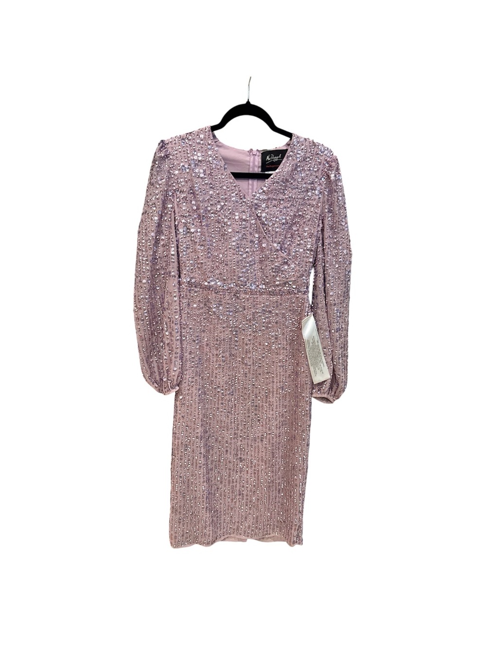 Mac Duggal Lavender Sequin Midi Dress size 6 NWT